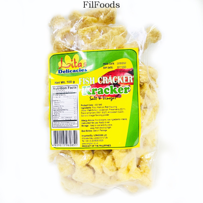 Lita S Fish Cracker Salt Vinegar 100g FilFoods