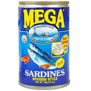 Mega Sardines Spanish Style – Hot 155g