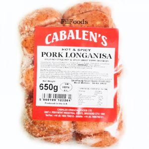 Cabalen’s Pork Longanisa – Hot...
