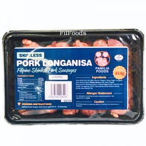 Familia Foods SKINLESS Pork Longganisa 454g