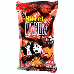 WL Sweet Panda Chocolate Coated Biscuit 56g