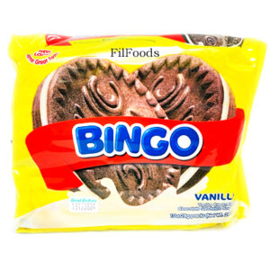 Bingo VANILLA Cream Filled Chocolate Sandwich Cookies 10x28g…
