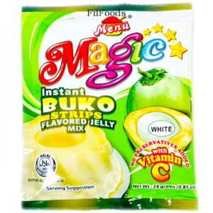 Menu Magic Instant BUKO Strips Flavored White Jelly Mix 24g